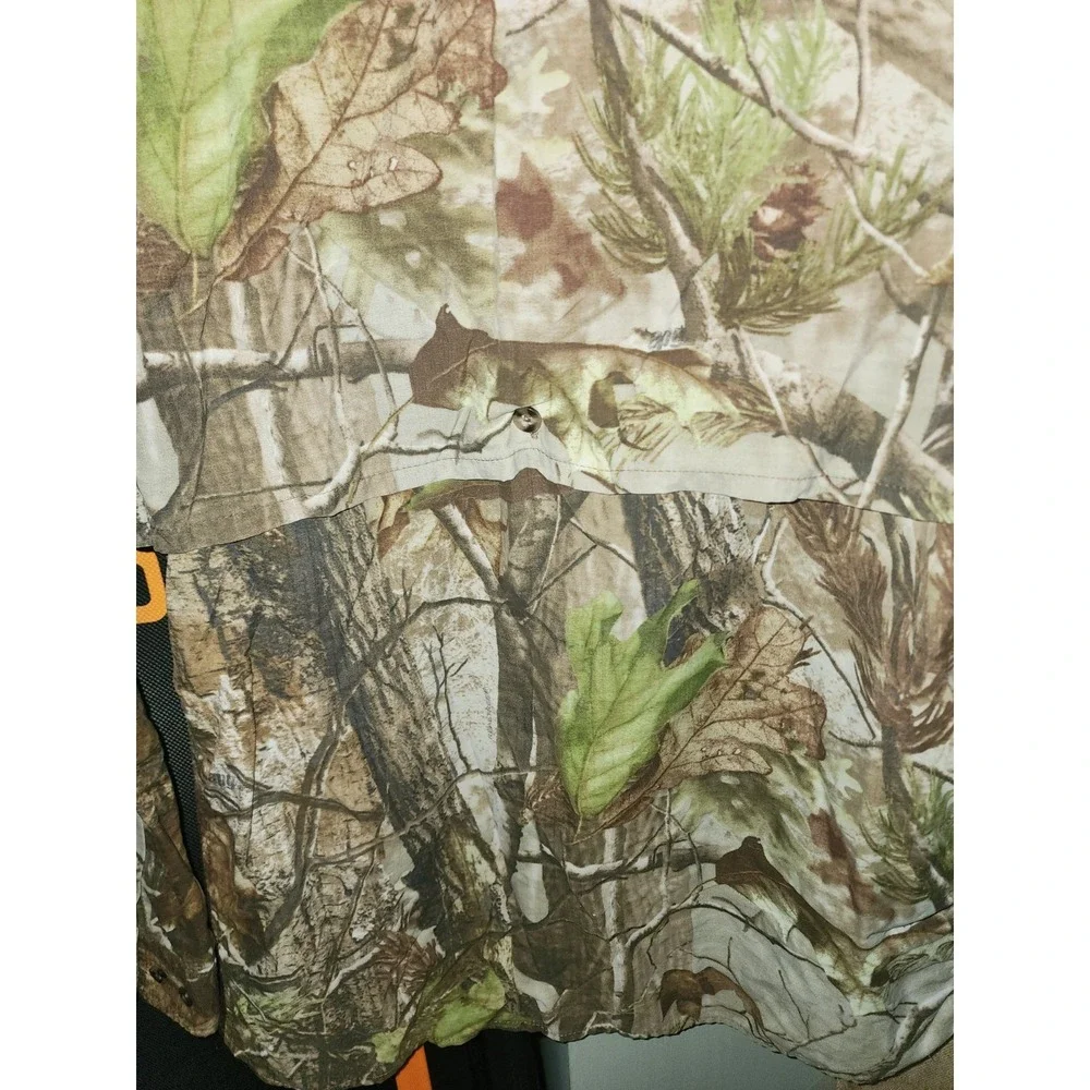 Field And Stream Men's Camo Long Sleeve Button Up Fishing/hunting Shirt XL - Picture 7 of 9